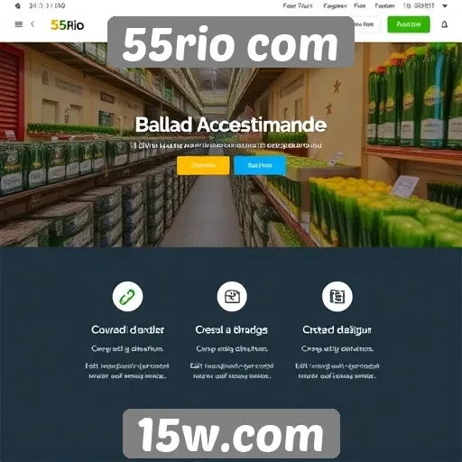 Acessibilidade e design do site 55rio com analisados
